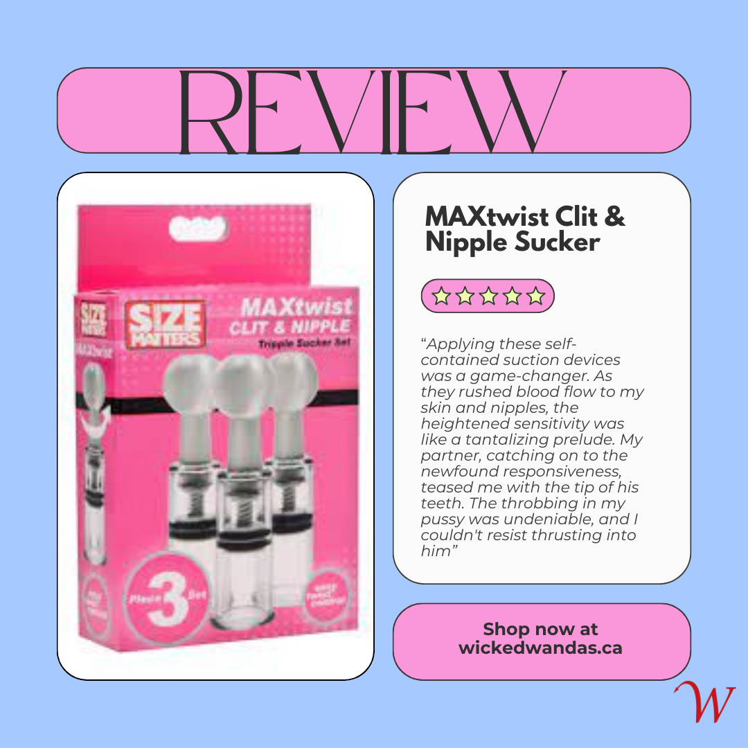 Sensual Suction Bliss: Size Matters Max Twist Trio Suckers – WW INC