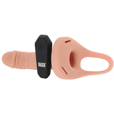 XR Brands Size Matters 2 Inch Remote Penis Sheath in Light