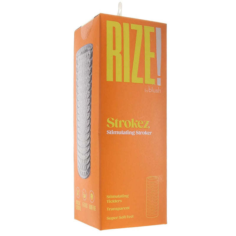 Blush Rize Strokez Reversible Stroker in Clear