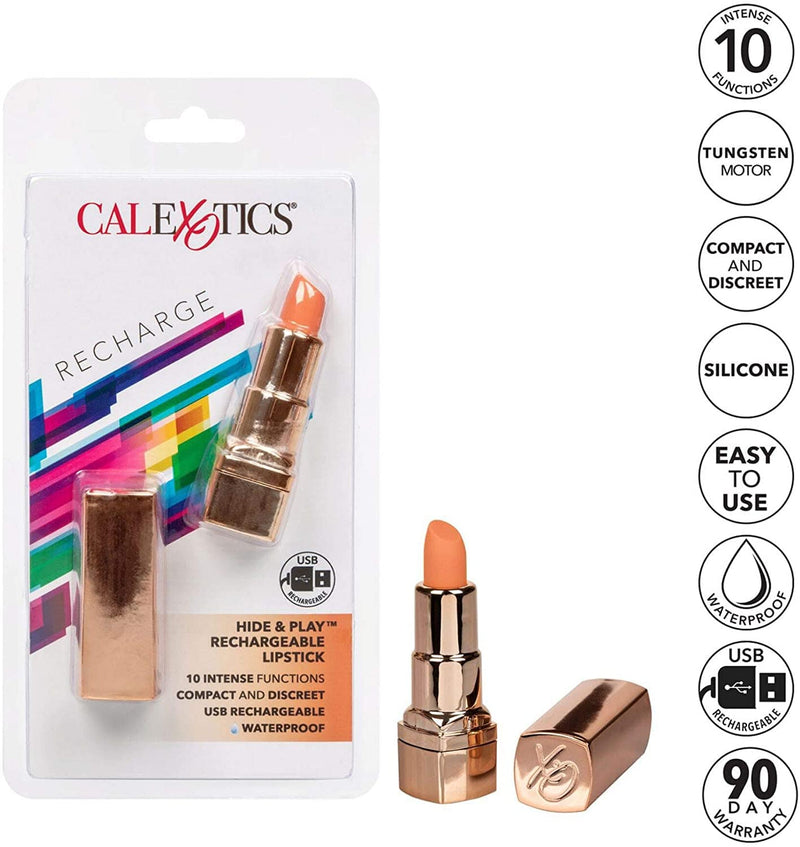 Calexotics Hide and Play Rechargeable Lipstick Vibrator