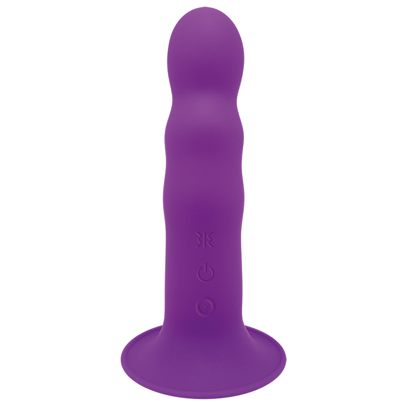 Hitsens 3 Purple Dual Density Silicone Dildo with Motor ( Rechargeable )