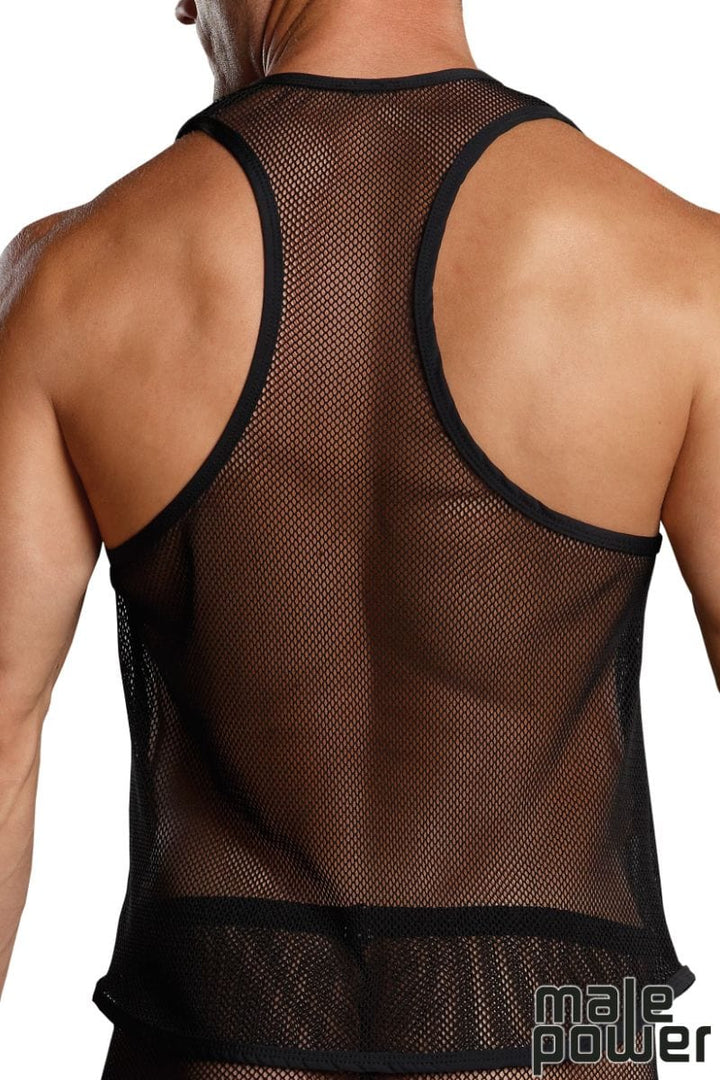 Male Power Stretch Net Tank Top