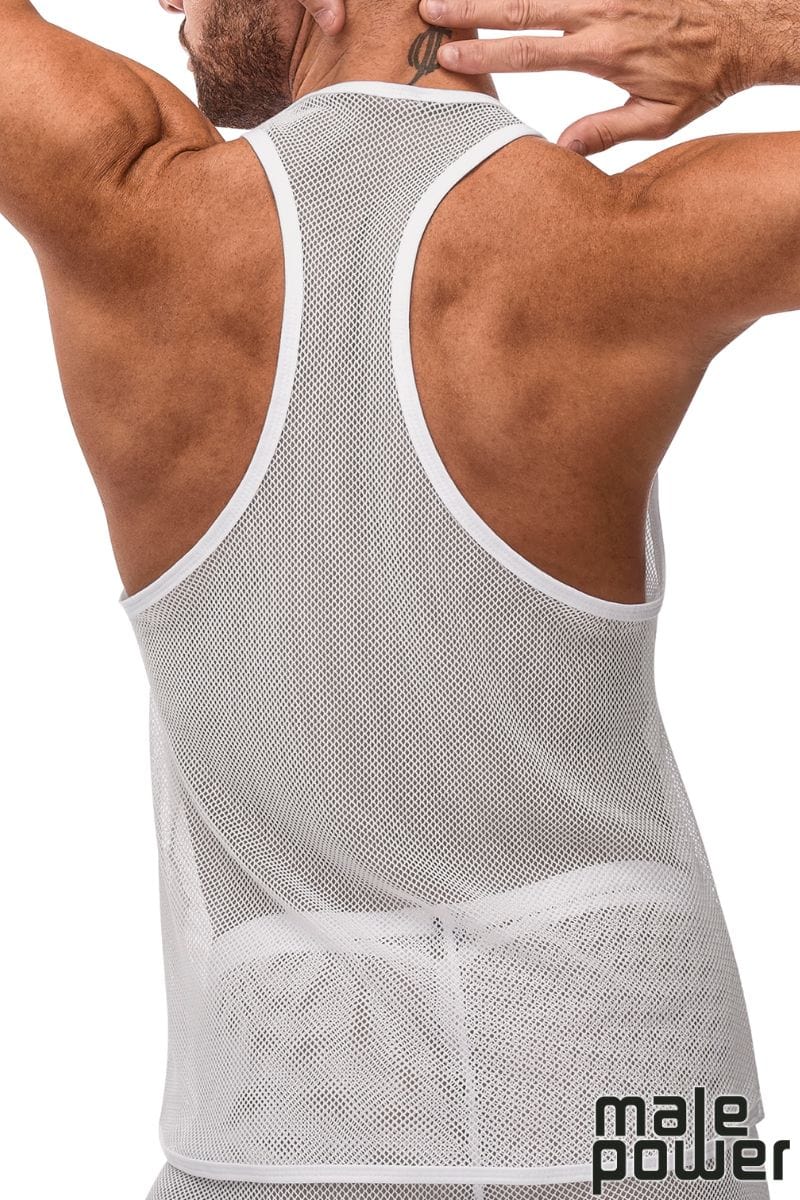 Male Power Stretch Net Tank Top