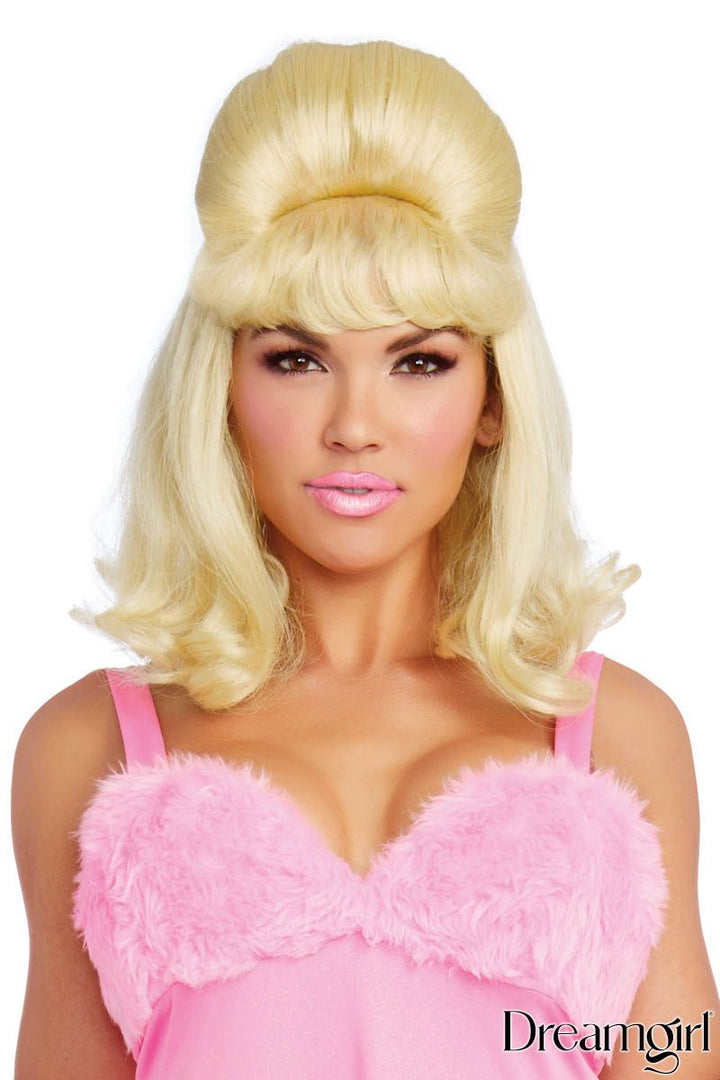 Dreamgirl Retro Bouffant Blond Wig