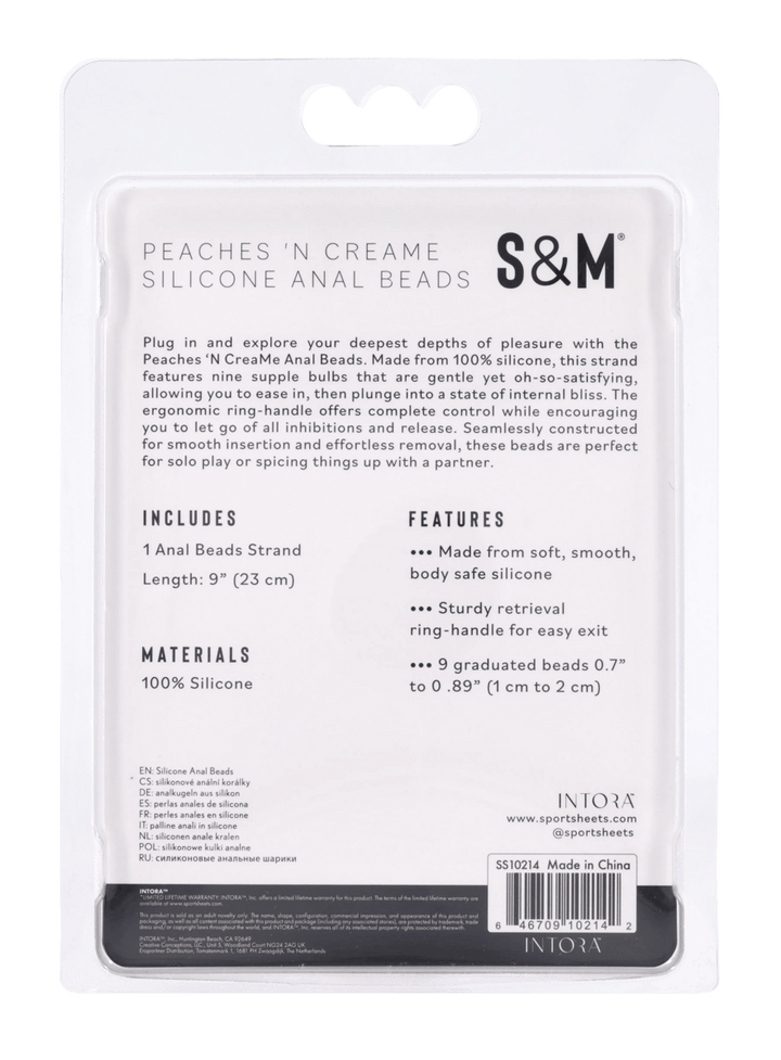 Peaches 'n CreaMe Silicone Anal Beads