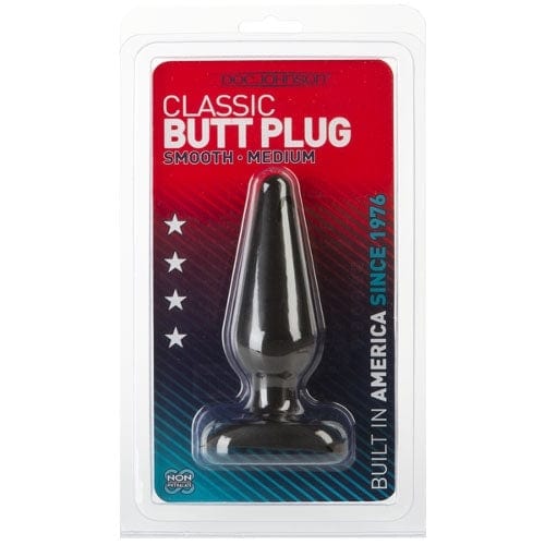 Doc Johnson Classic Butt Plugs – Smooth - Black
