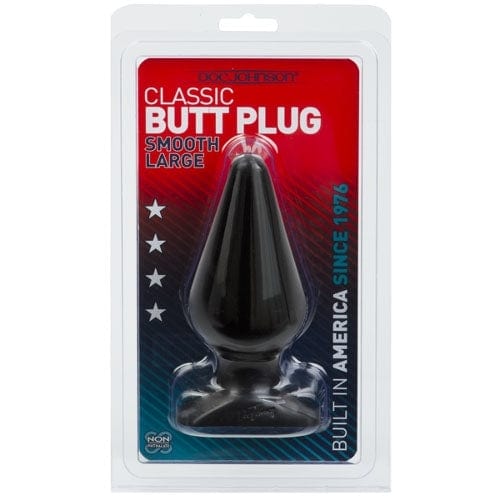 Doc Johnson Classic Butt Plugs – Smooth - Black