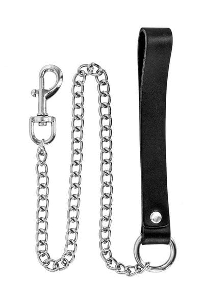 Metal Leash with Leather Handle 72cm