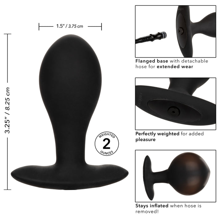 CalExotics Large Weighted Silicone Inflatable Plug