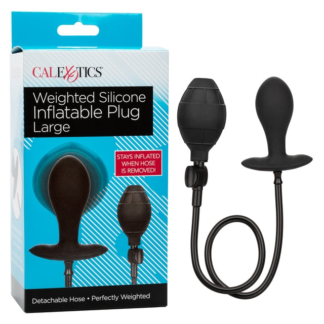 CalExotics Large Weighted Silicone Inflatable Plug