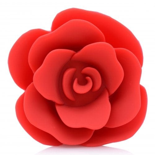 XR Brands Master Series Booty Bloom Silicone Rose Anal Plug - Medium