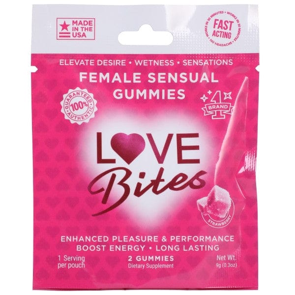 Love Bites - Female Sensual Gummies 2 pcs per pack - 0.3 oz.