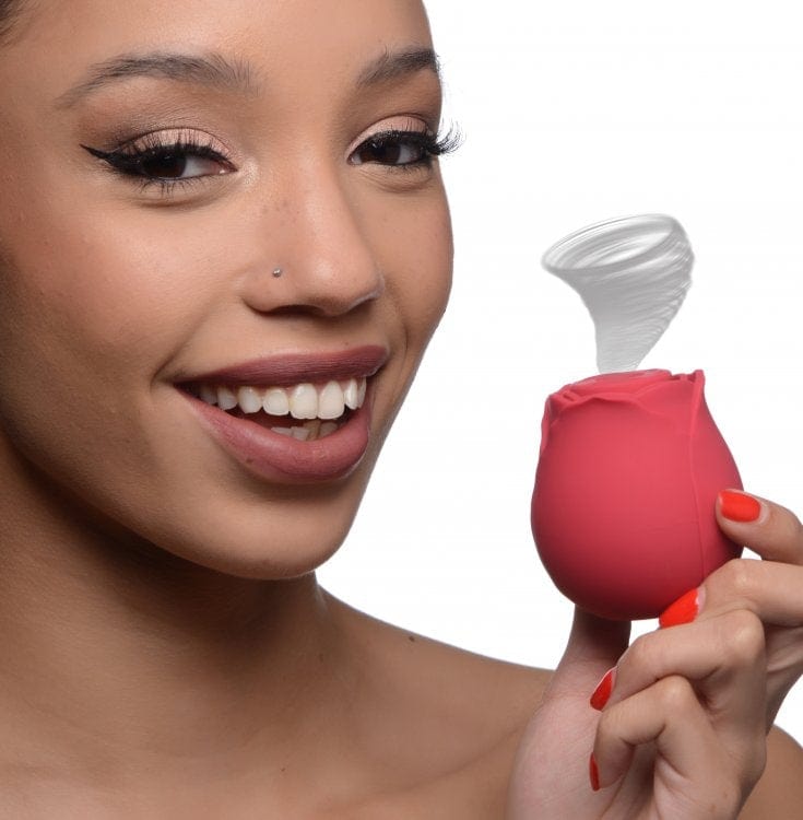 Bloomgasm - Wild Rose Red Silicone Suction Clit Stimulator