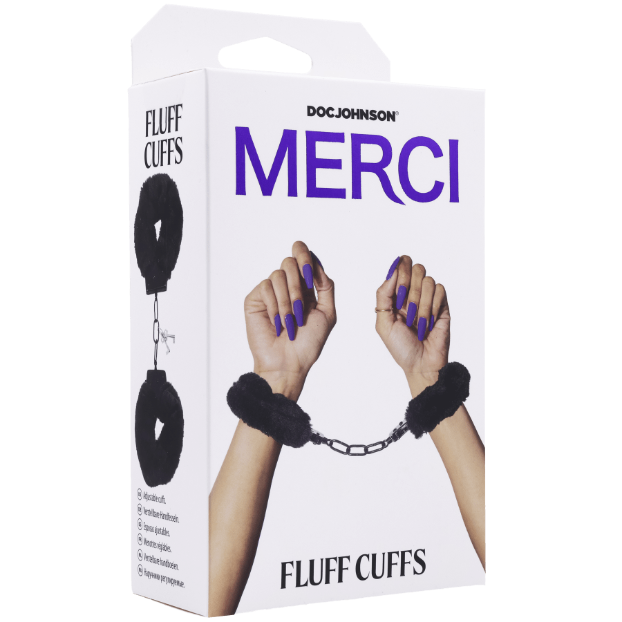 Merci Faux Fur Metal Cuffs