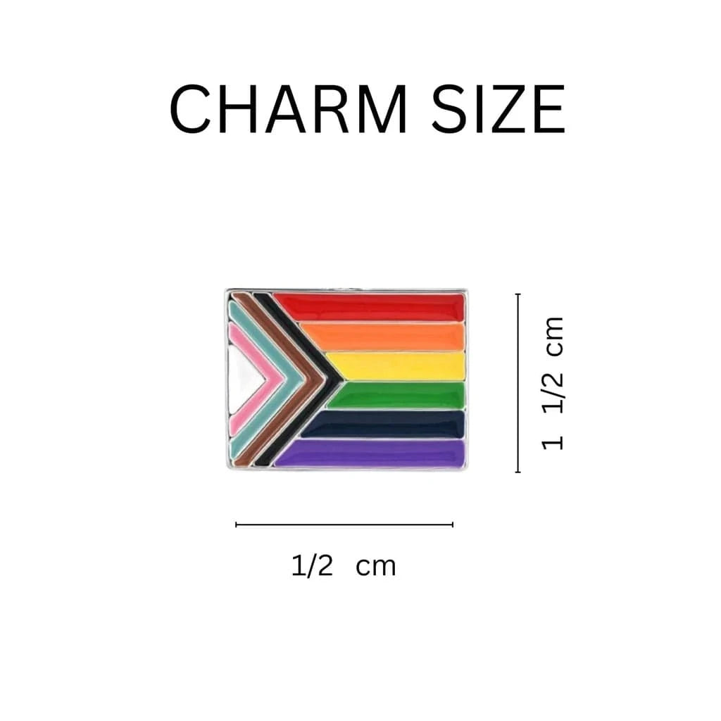 Progress Pride Bracelet | Sterling Silver–Plated Charm