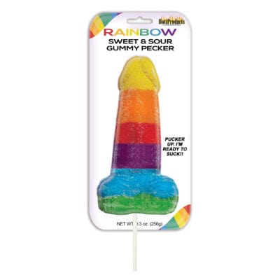 Hott Products - Jumbo Jujube Penis - Surette Rainbow