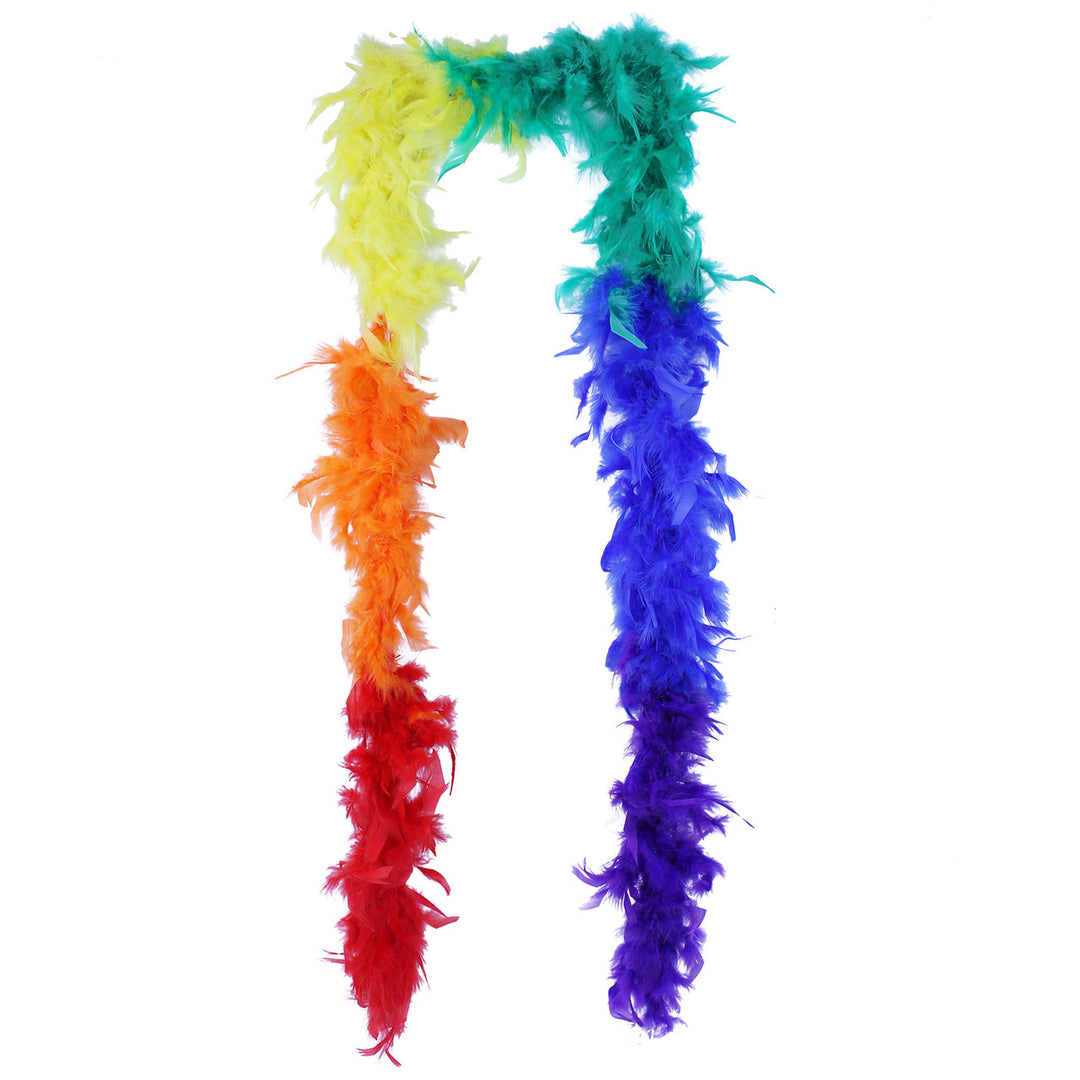 Gay Pride Rainbow Feather Boa