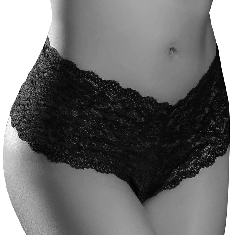 Pipedream Hookup Lace Boy Shorts With Pleasure Pearls