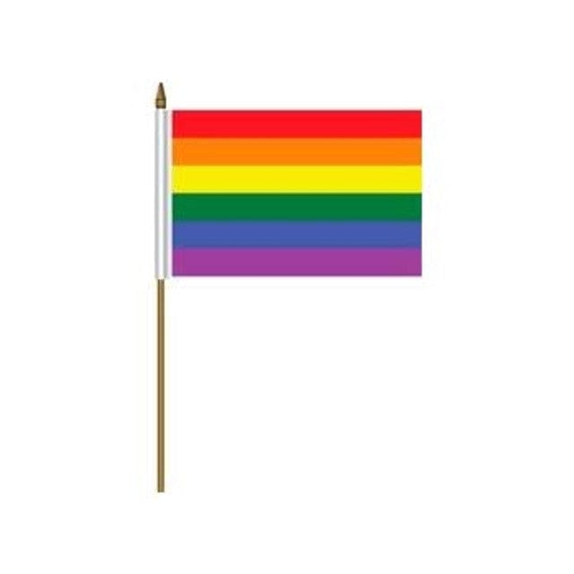Rainbow Hand Flag 4" x 6" | Pride Flags Ottawa