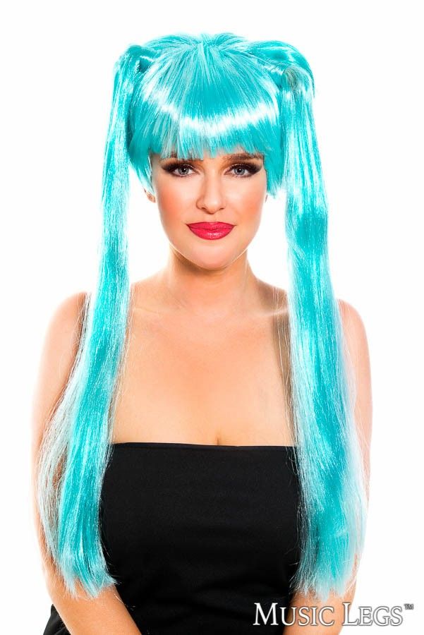 Music Legs Sailor Moon Inspired wig in Turquoise