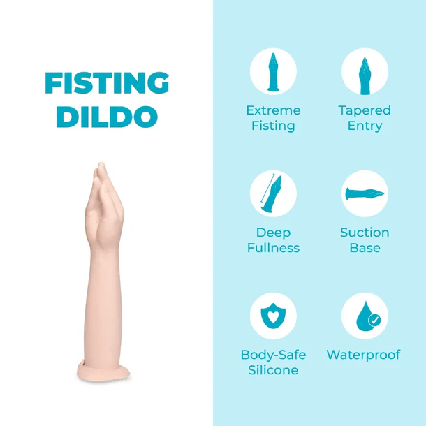 SILICONE HAND FISTING DILDO