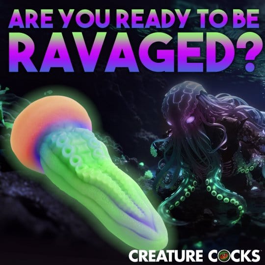 UV Glow Tentacle Fantasy Dildo
