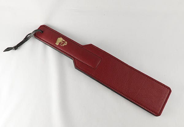 Aslan Cherry Leather Paddle in Dark Red