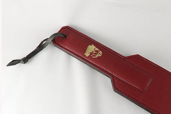 Aslan Cherry Leather Paddle in Dark Red