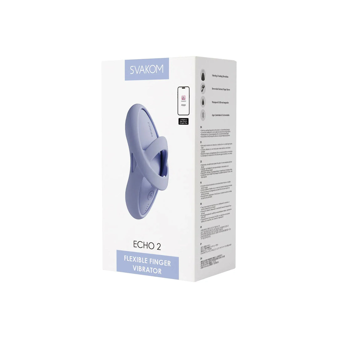 Svakom - ECHO 2 App control Flexible vibrating Finger with Heating function