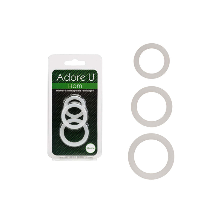 Adore U Höm - Cockring Set - Clear