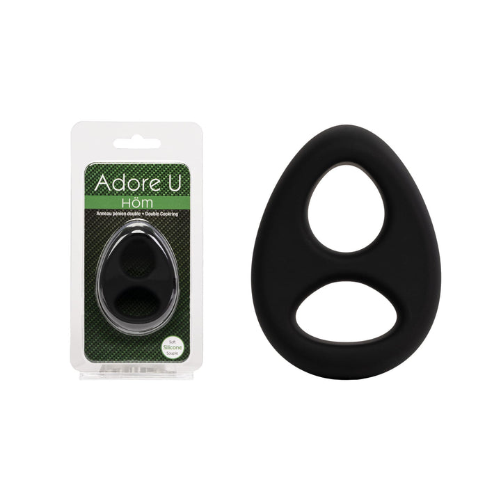 Adore U Höm - Double Cockring - Black