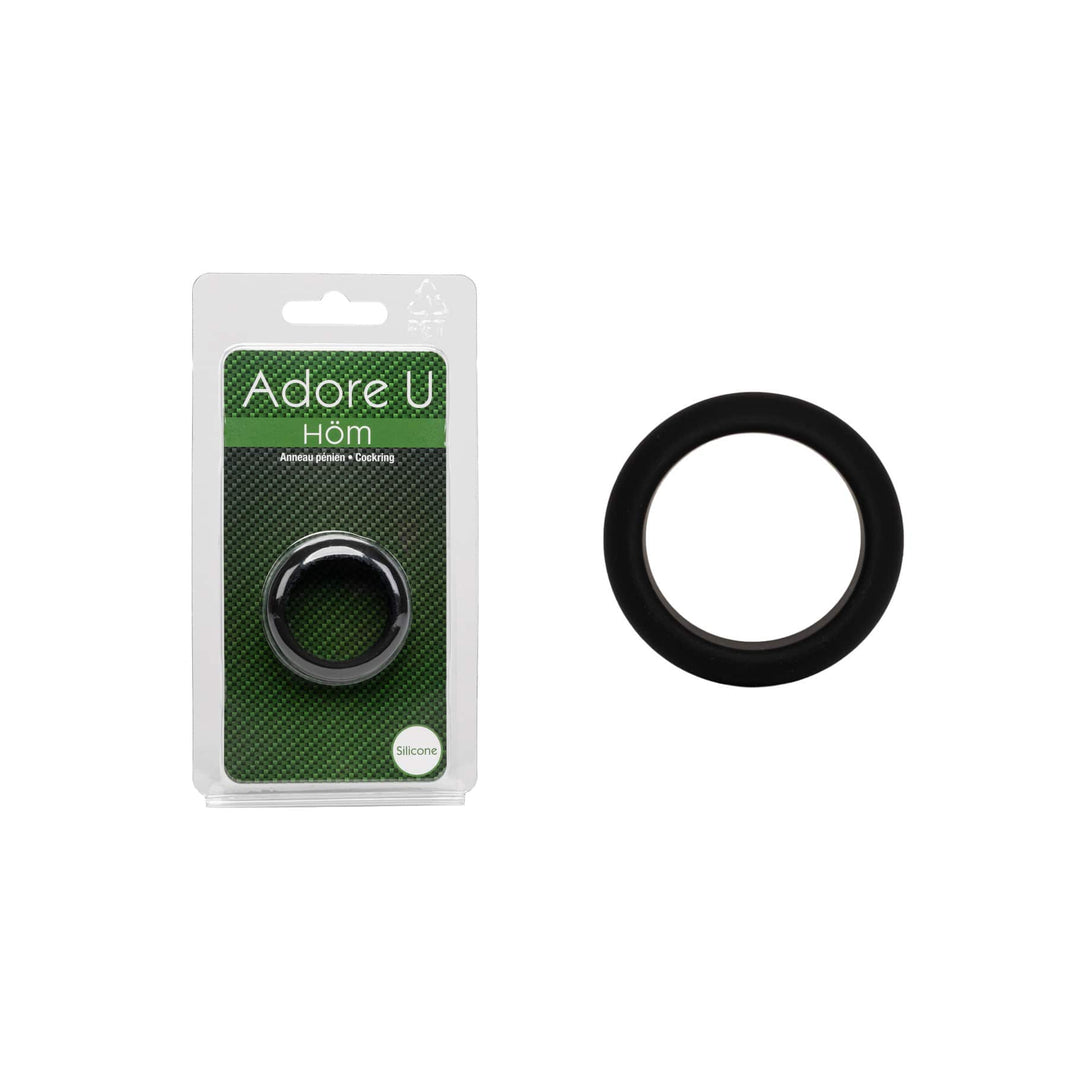 Adore U Höm - 3cm Silicone Cockring - Black