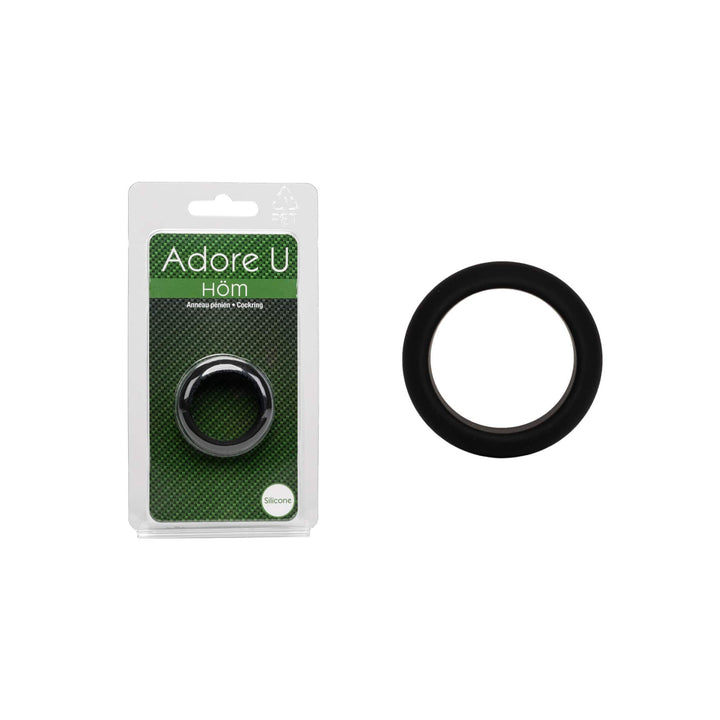 Adore U Höm - 3cm Silicone Cockring - Black