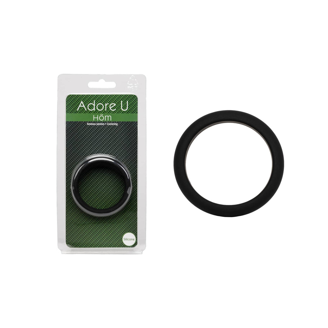 Adore U Höm - 5cm Silicone Cockring - Black