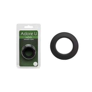 Adore U Höm - 2.6cm Soft Silicone Cockring - Black