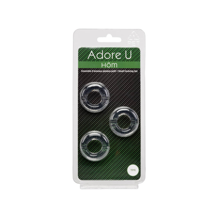 Adore U Höm - Small Cockring Set - Clear