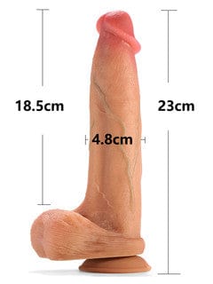 Alexander 7″ Dual-Density Silicone Dildo | Realistic Feel