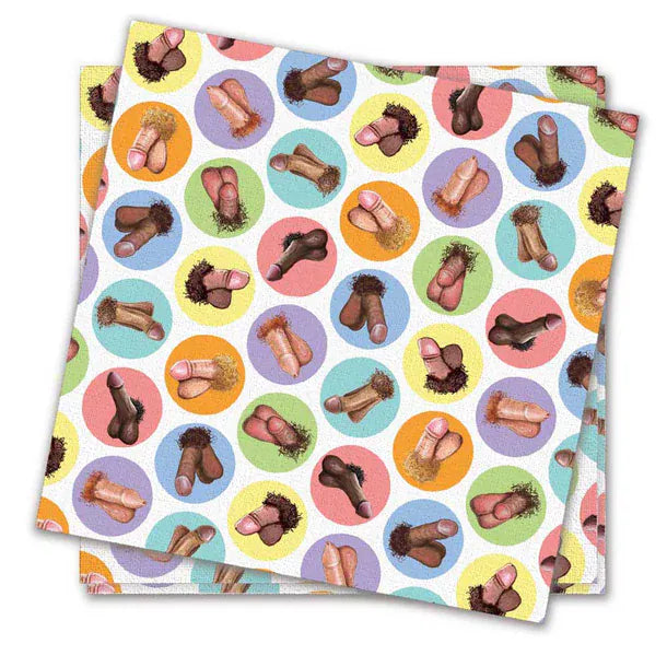 Dirty Penis Napkins 2ply - 8pc