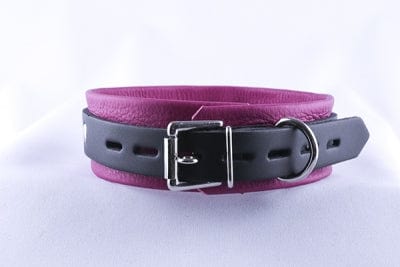 Aslan Nicki Leather Collar in Pink