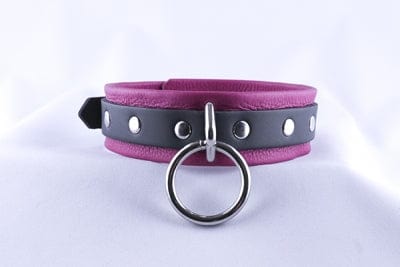 Aslan Nicki Leather Collar in Pink