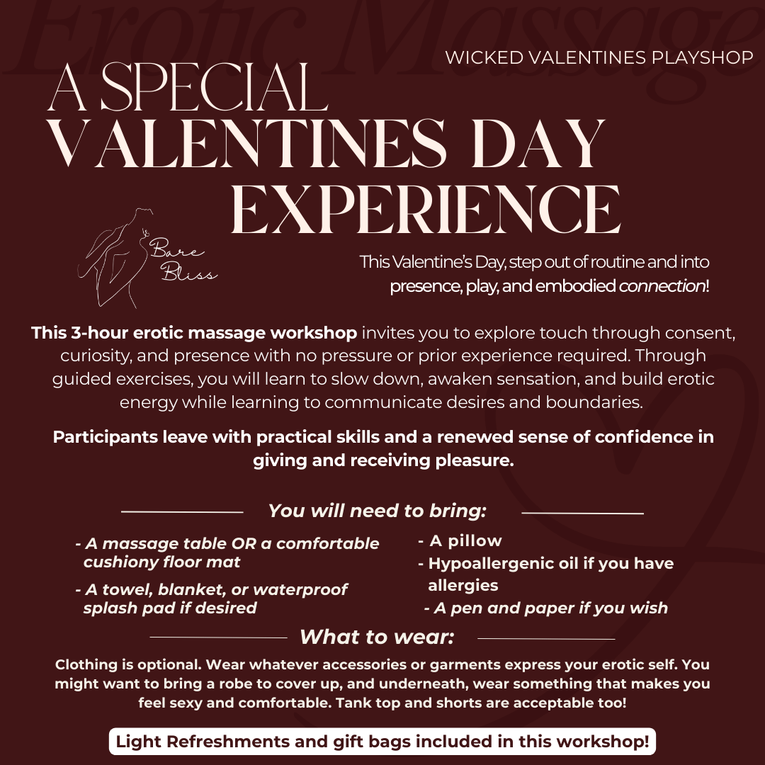 SOLD OUT! Erotic Massage - A Couples Playshop! | Feb 15th