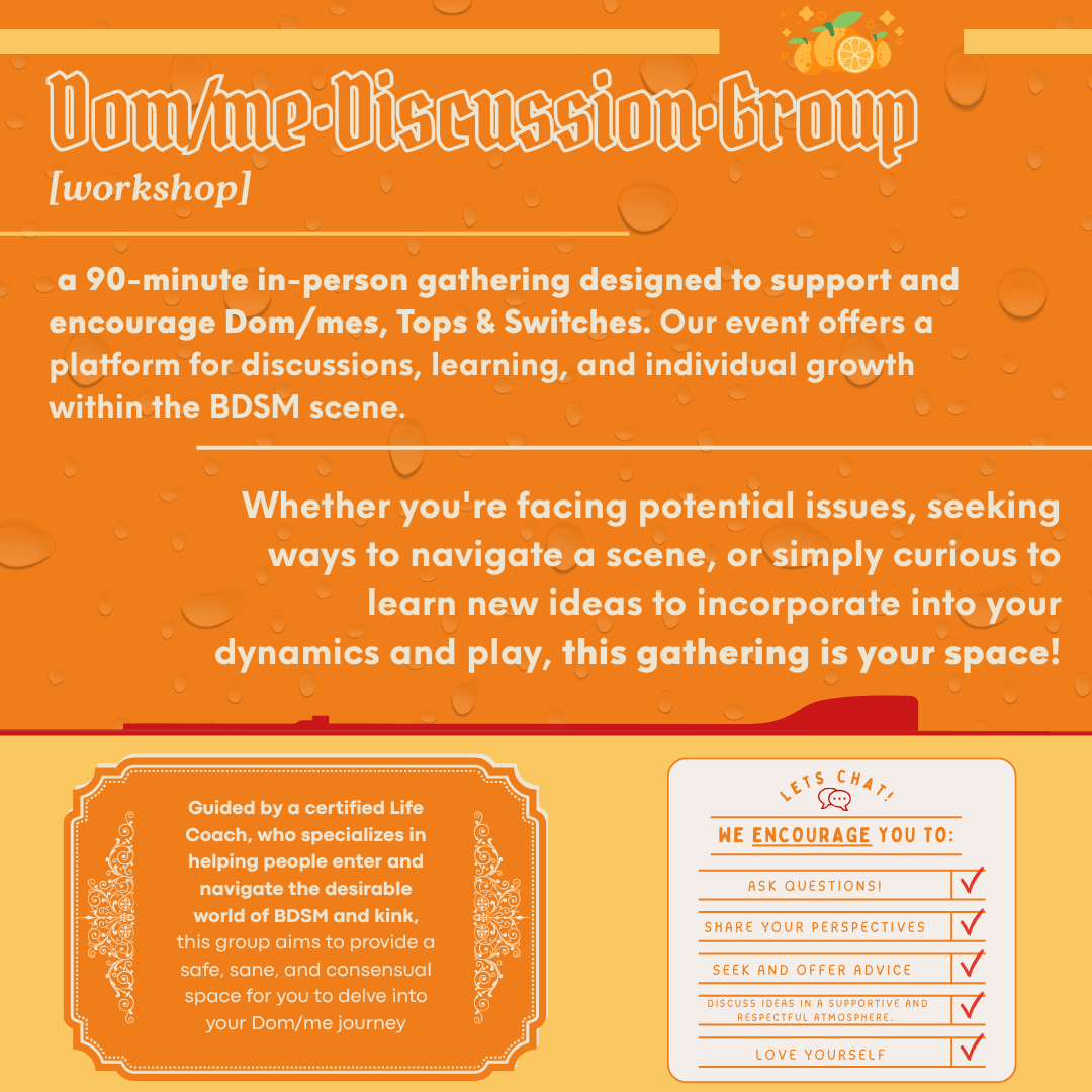 Sunday Dom/me Discussion Group | July 5th