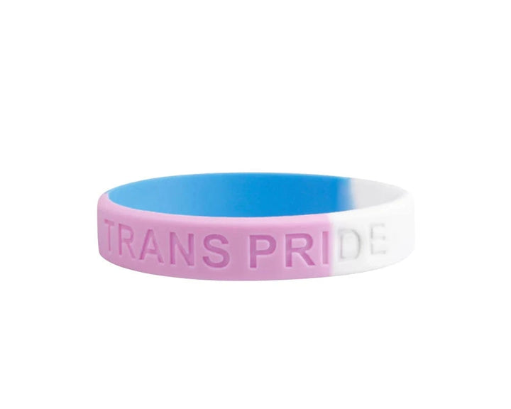 Transgender Flag Silicone Wristbands | TRANS PRIDE