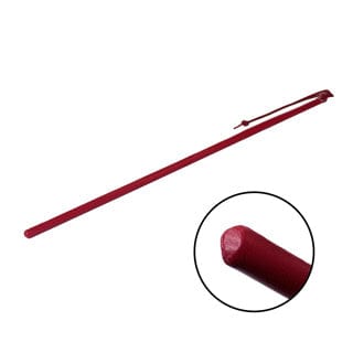 Spartacus - 24'' Leather Wrapped Cane in Red / Black & Purple