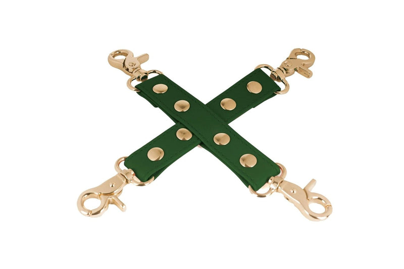 Spartacus - Green Hog Tie Gold Hardware