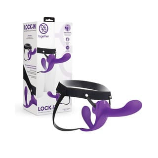 Together - Lock-In Dual-Ended Vibrating Strap-On & Harness Set