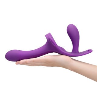 Together - Lock-In Dual-Ended Vibrating Strap-On & Harness Set