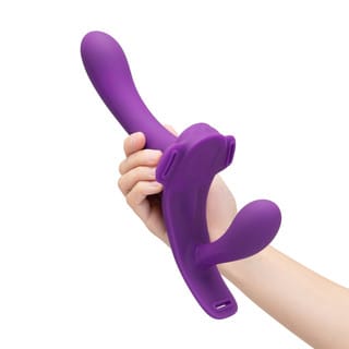 Together - Lock-In Dual-Ended Vibrating Strap-On & Harness Set