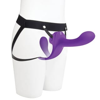 Together - Lock-In Dual-Ended Vibrating Strap-On & Harness Set