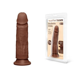 7.75" Dildo Dark Brown| Together
